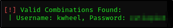 kwheel password