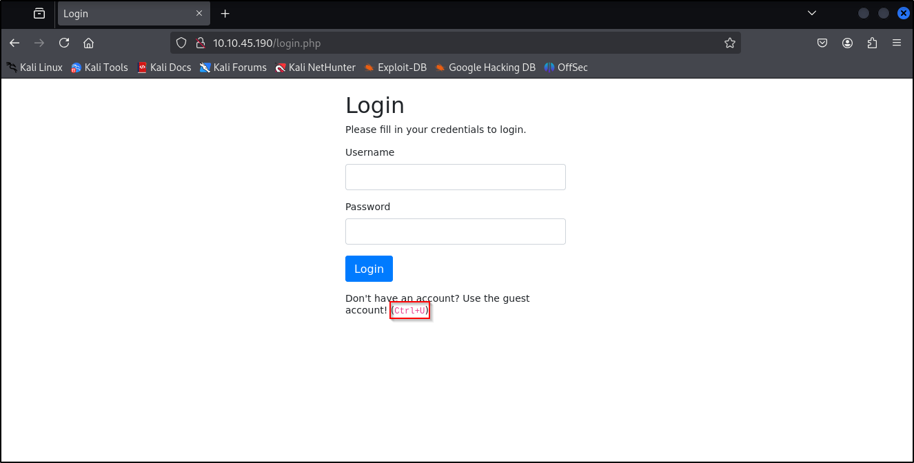 Login Form